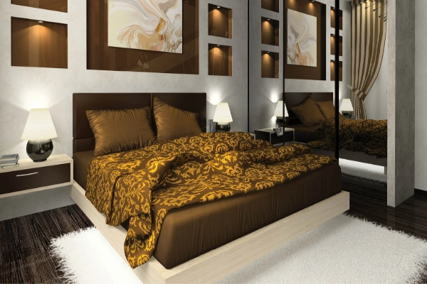 Ye living room book lovers ke liye perfect hai