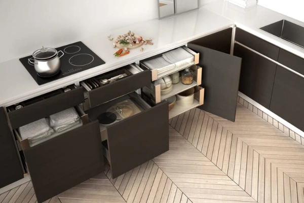 TV unit ke piche hidden storage hai